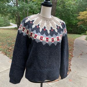 Vintage Banana Republic Fair Isle Wool Sweater EUC